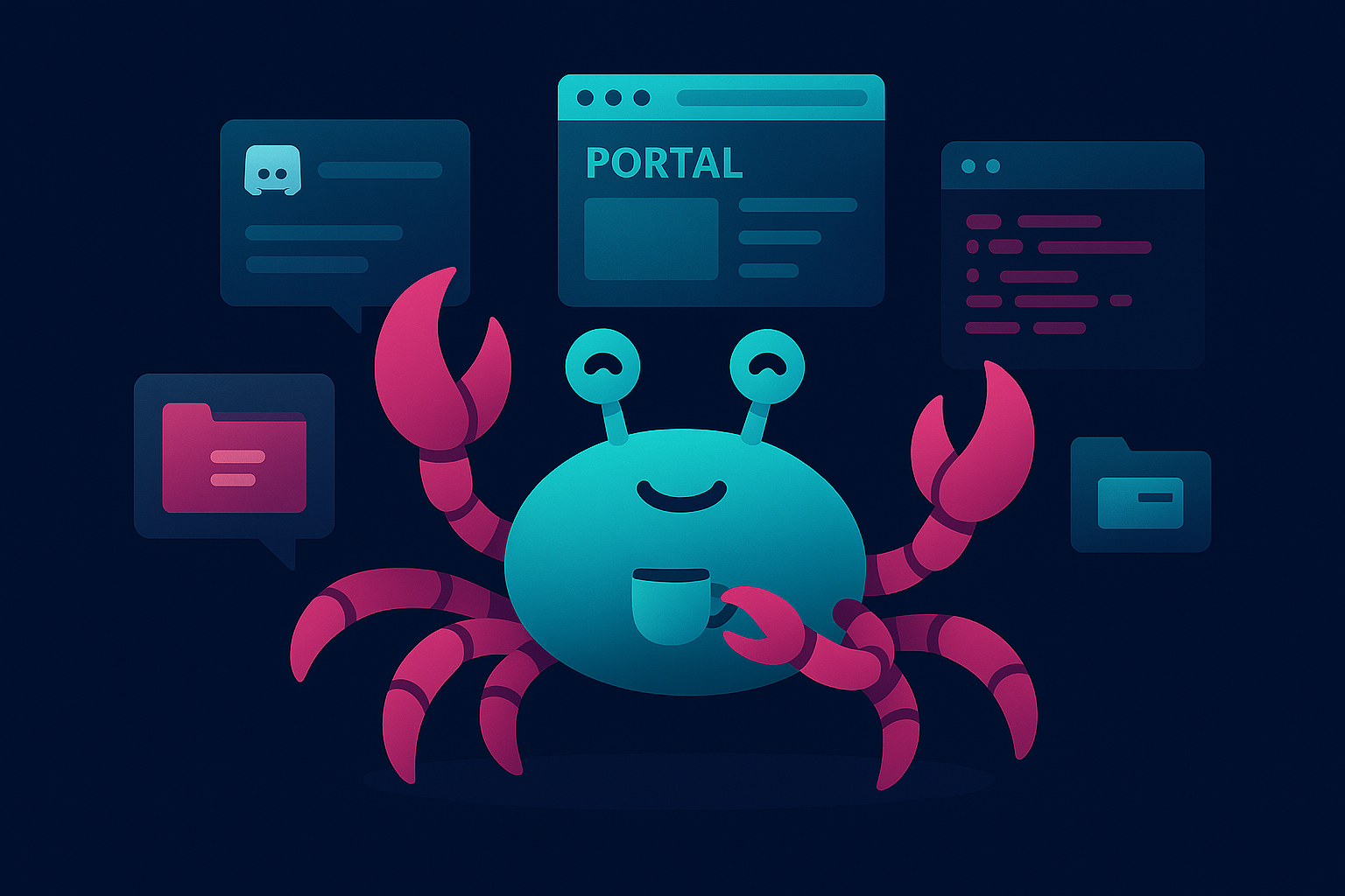 Multiple surfaces, one collaborator